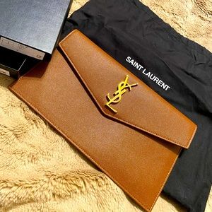 YSL Envelope Bag - Brown NWT